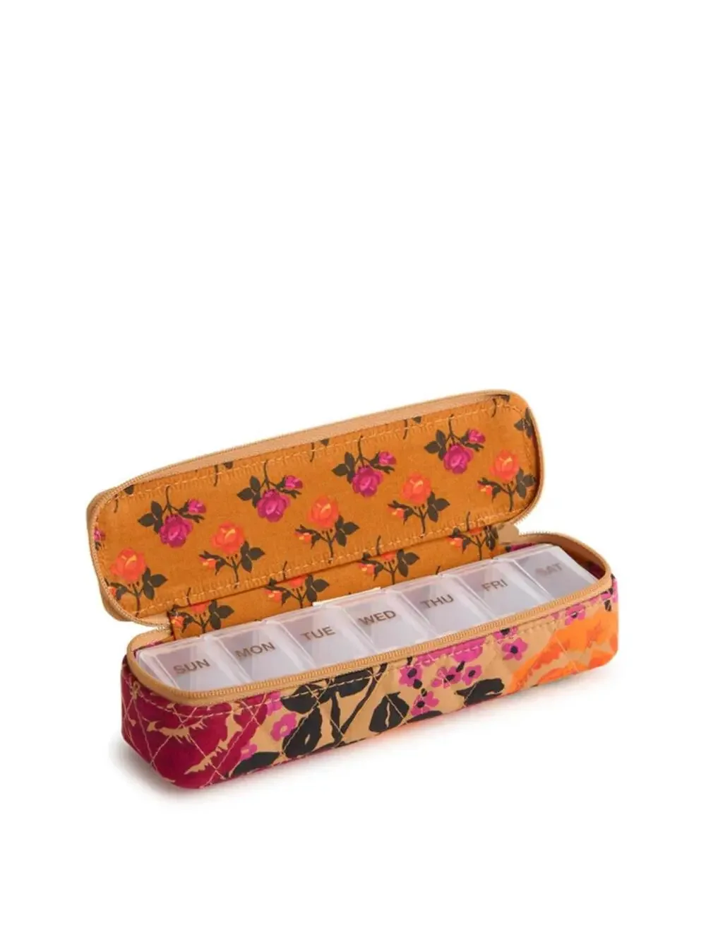 Vera Bradley - Seven Day Travel Pill Case - Premium Cotton - Coming Up Roses - Picture 2 of 4